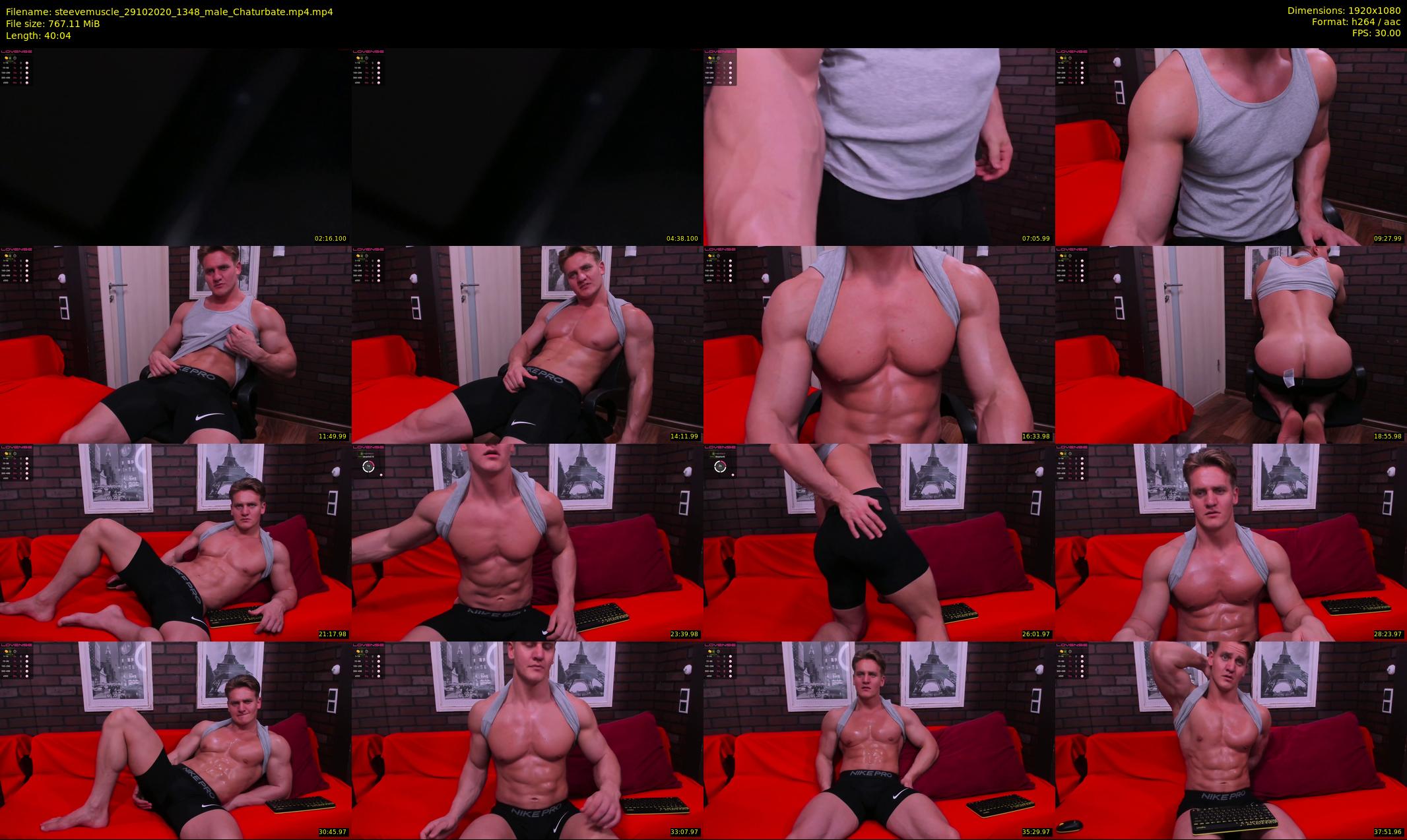 steevemuscle — 41 minute Chaturbate male cam show recording, 1080p, Oct 29, 2020