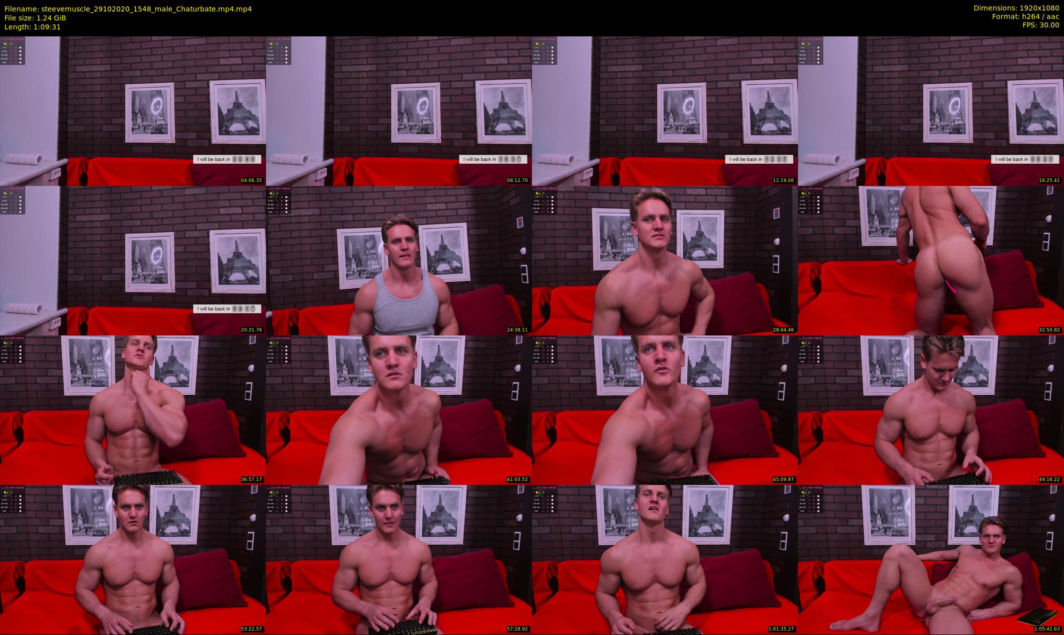 steevemuscle — 70 minute Chaturbate male cam show recording, 1080p, Oct 29, 2020