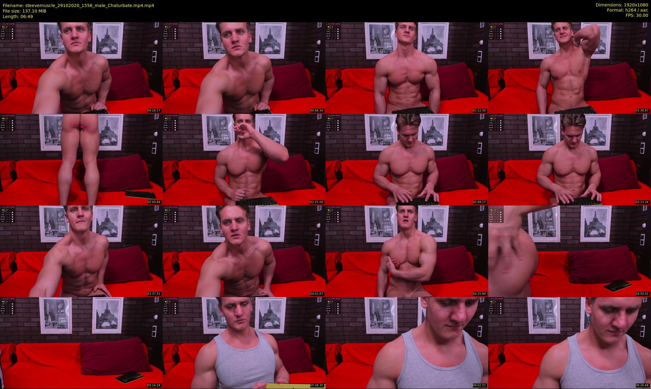 steevemuscle — 7 minute Chaturbate male cam show recording, 1080p, Oct 29, 2020