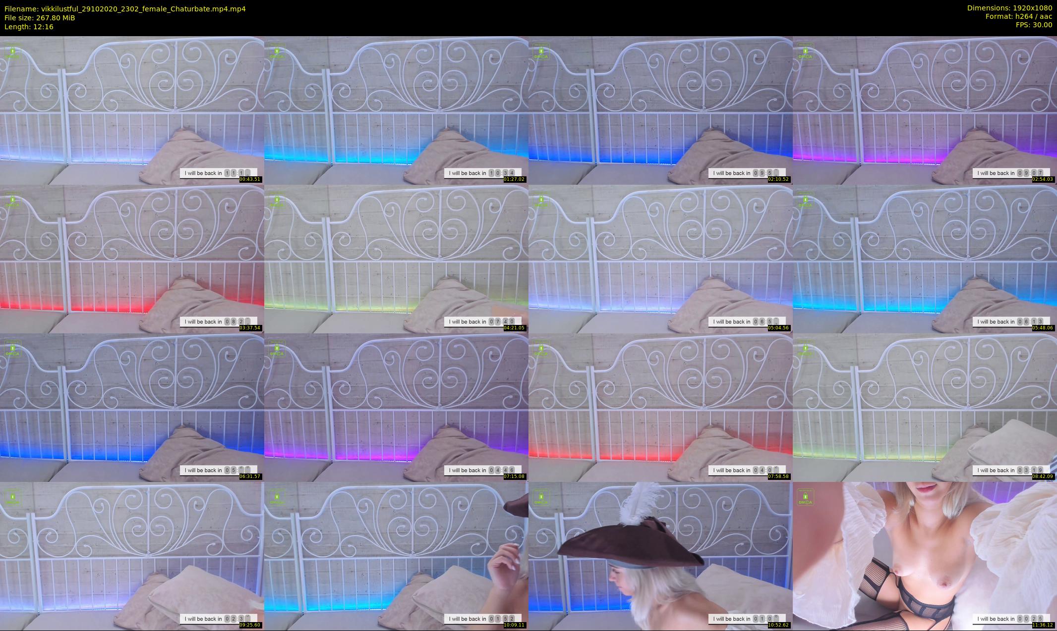 vikkilustful — 13 minute Chaturbate female cam show recording, 1080p, Oct 29, 2020
