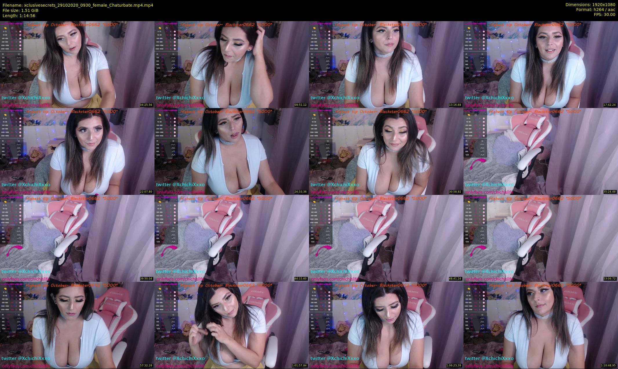 xclusivesecrets — 75 minute Chaturbate female cam show recording, 1080p, Oct 29, 2020