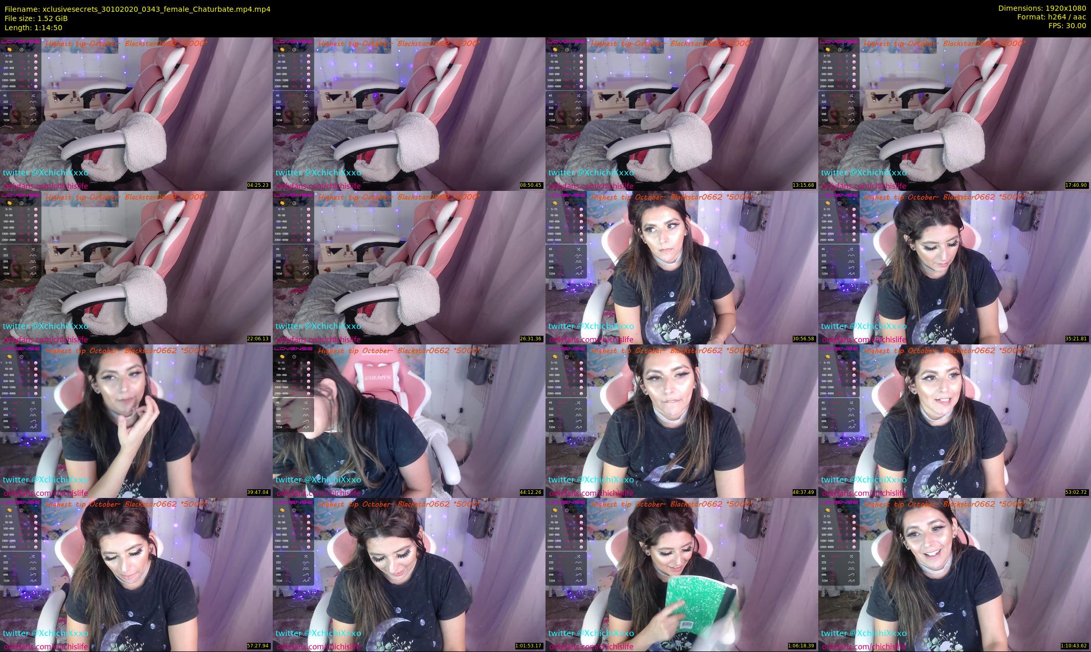 xclusivesecrets — 75 minute Chaturbate female cam show recording, 1080p, Oct 30, 2020