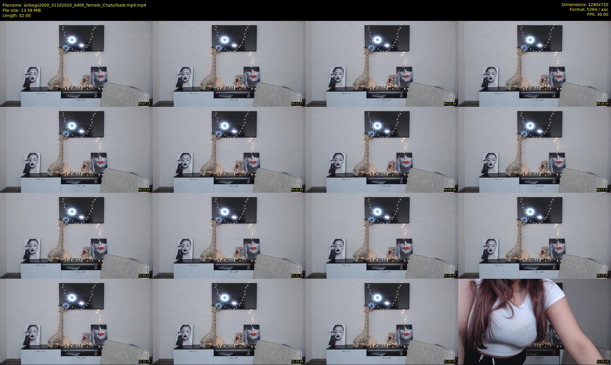 airbags2000 — 2 minute Chaturbate female cam show recording, 720p, Oct 31, 2020