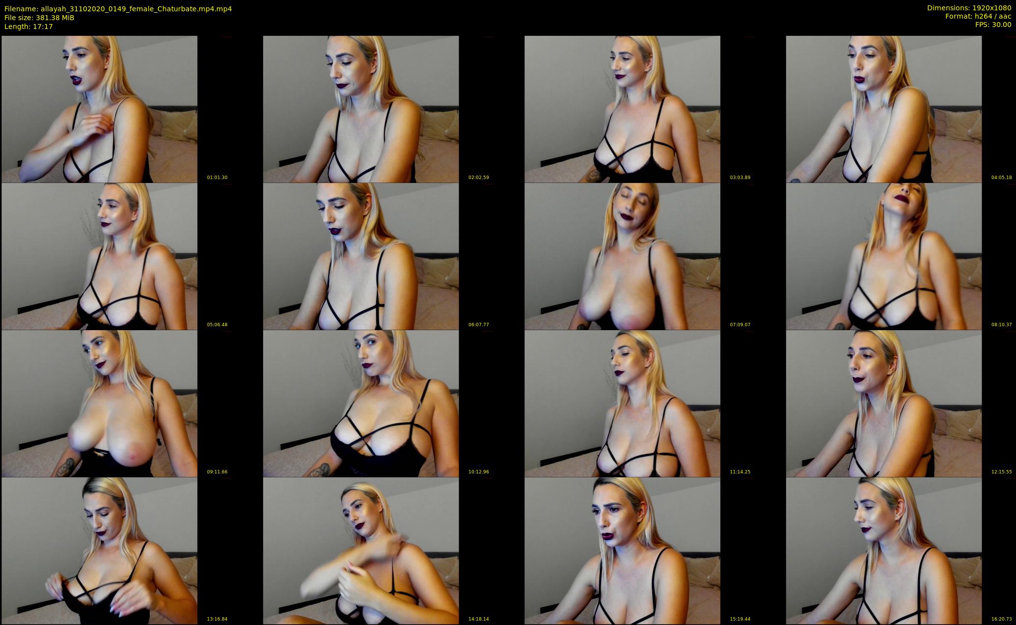 allayah — 18 minute Chaturbate female cam show recording, 1080p, Oct 31, 2020