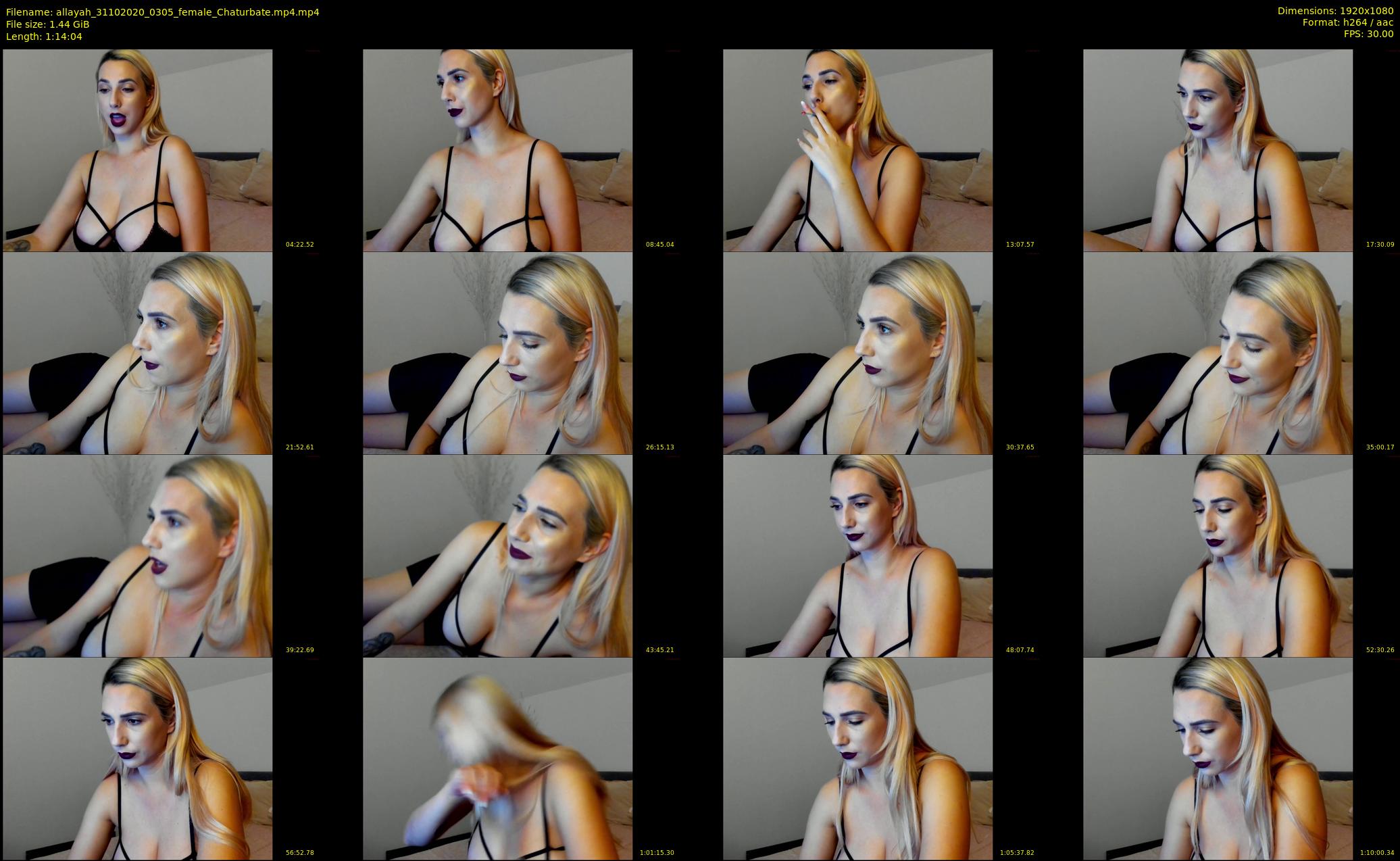 allayah — 75 minute Chaturbate female cam show recording, 1080p, Oct 31, 2020