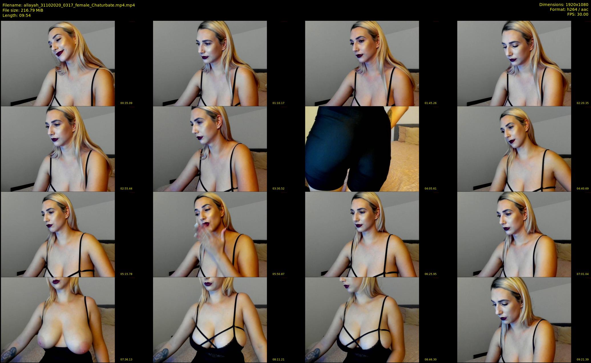 allayah — 10 minute Chaturbate female cam show recording, 1080p, Oct 31, 2020