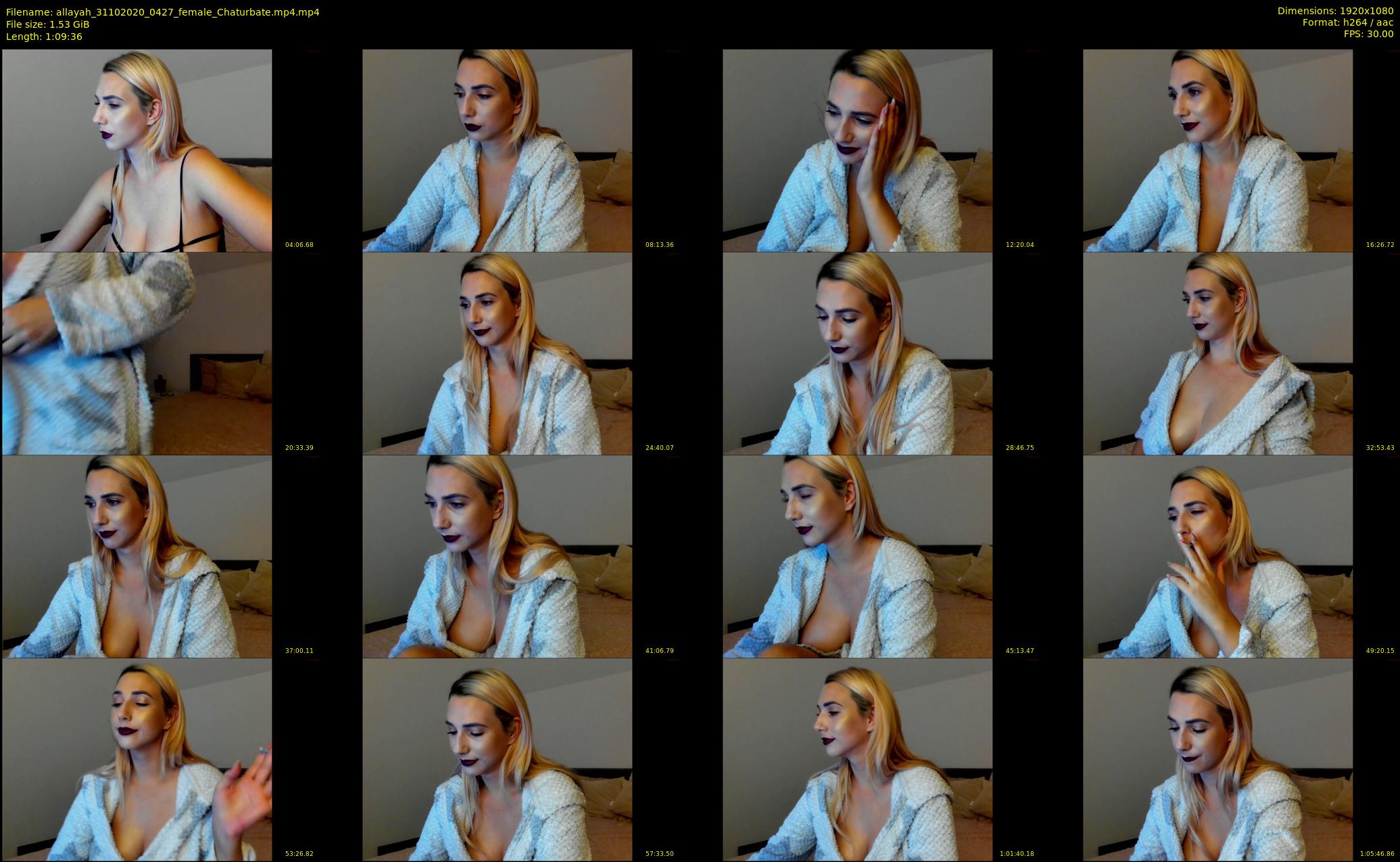 allayah — 70 minute Chaturbate female cam show recording, 1080p, Oct 31, 2020