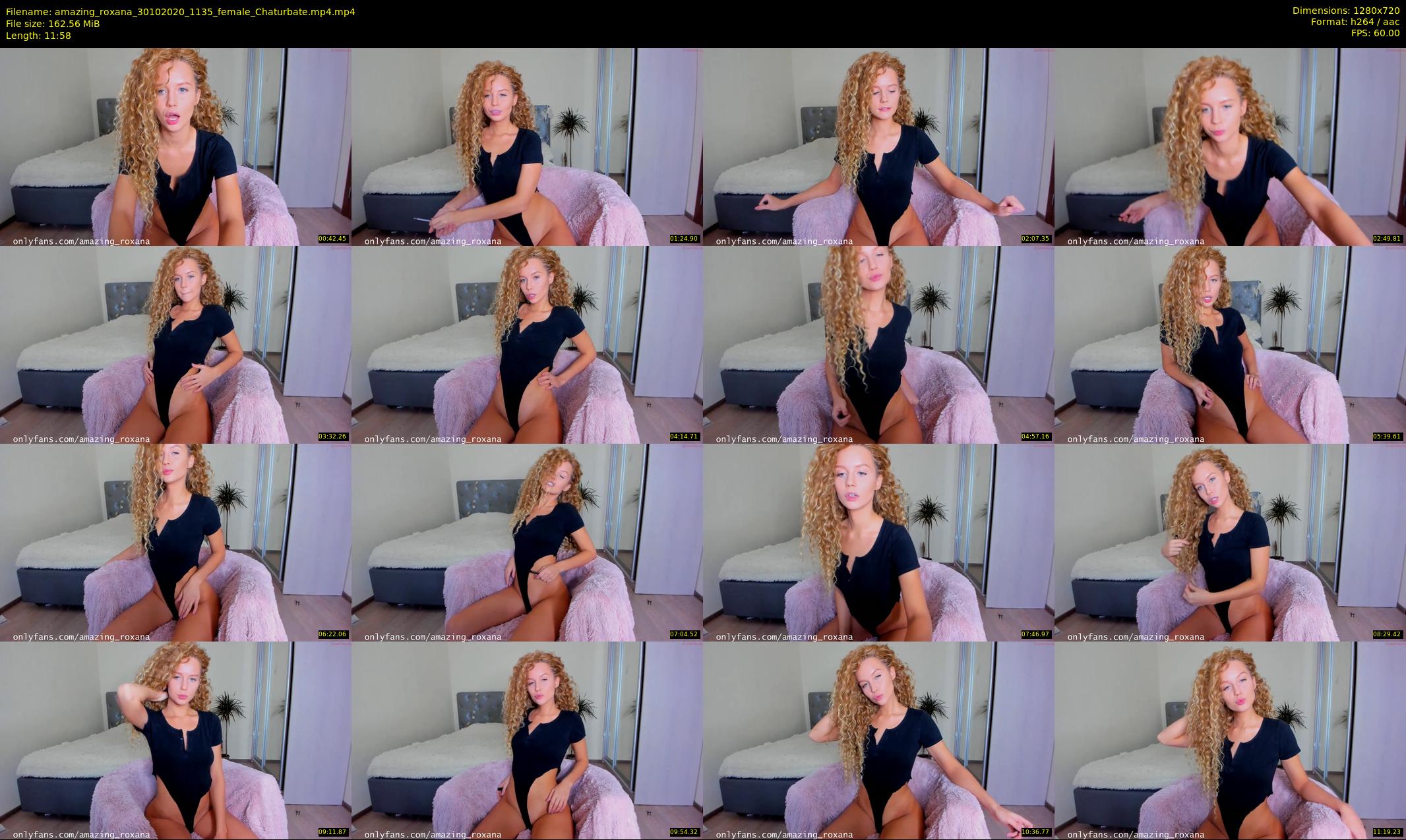 amazing_roxana — 12 minute Chaturbate female cam show recording, 720p, Oct 30, 2020