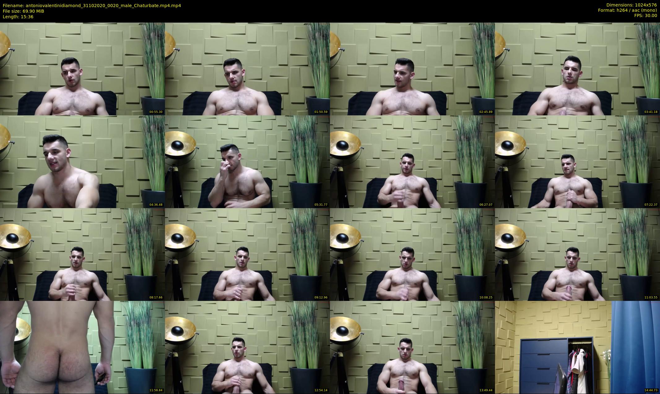 antoniovalentinidiamond — 16 minute Chaturbate male cam show recording, 480p, Oct 31, 2020