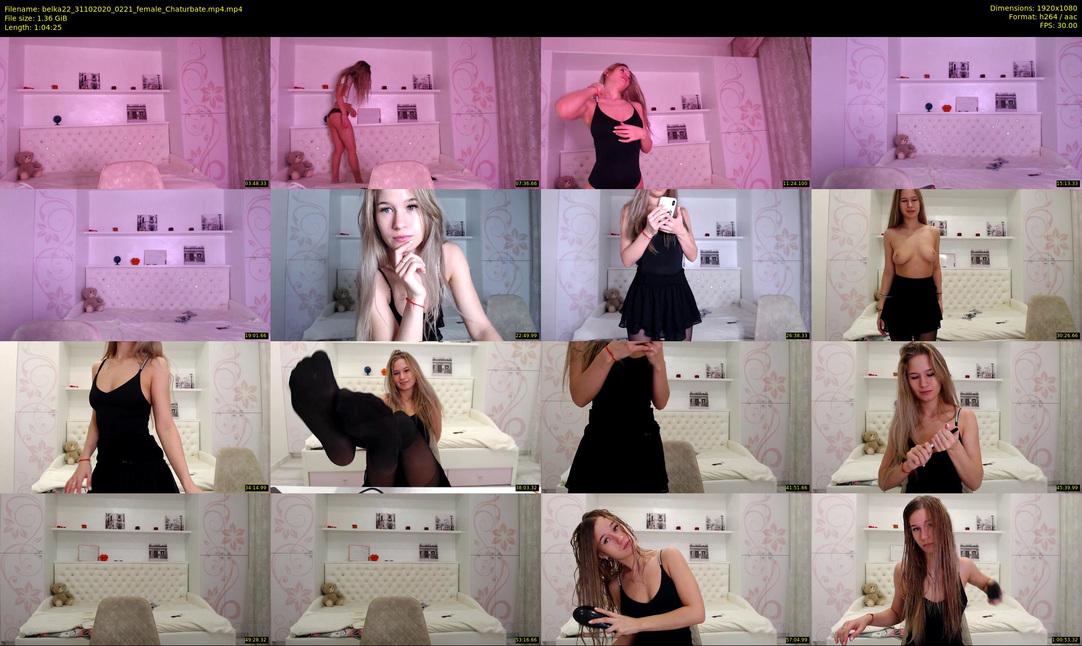 belka22 — 65 minute Chaturbate female cam show recording, 1080p, Oct 31, 2020