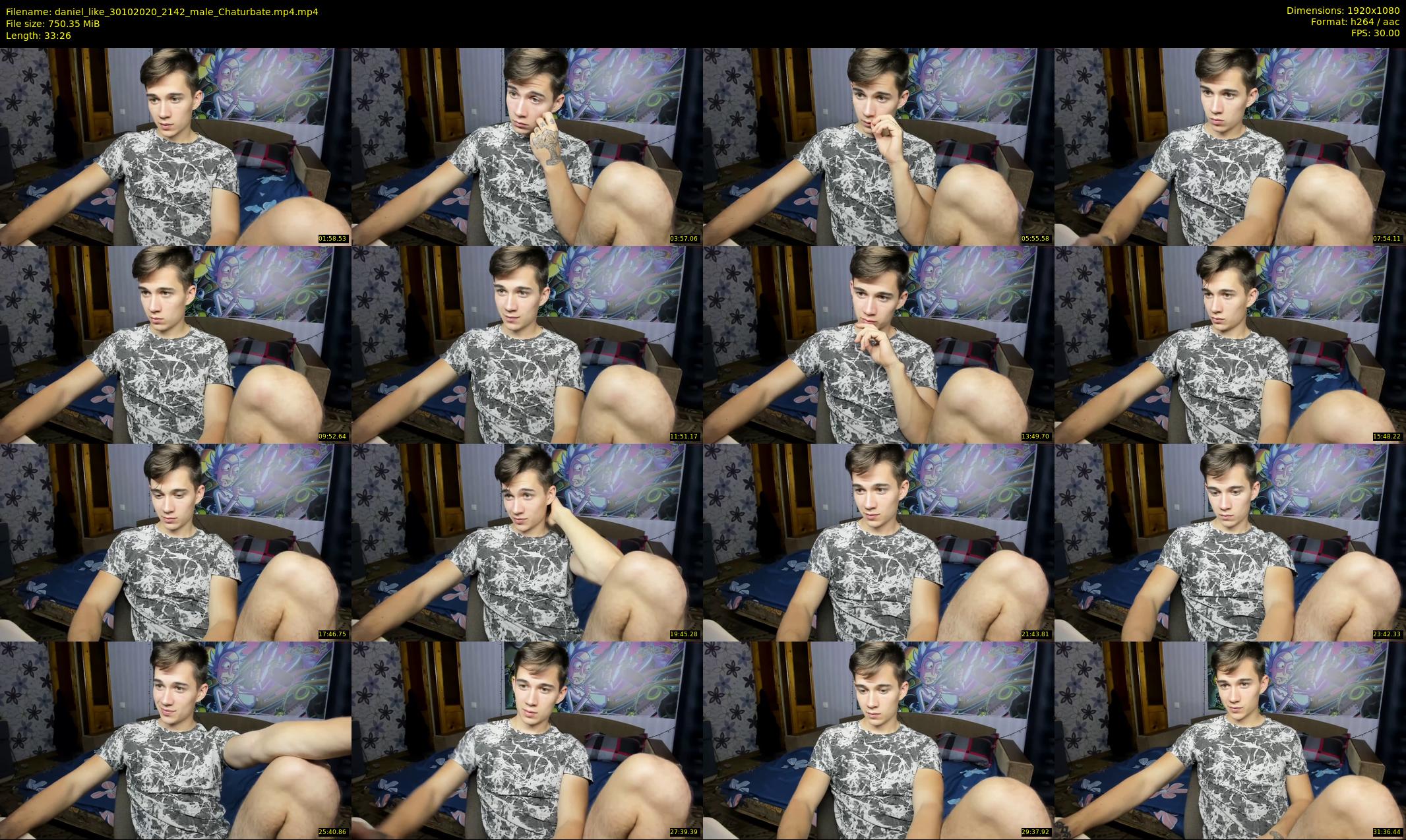 daniel_like — 34 minute Chaturbate male cam show recording, 1080p, Oct 30, 2020
