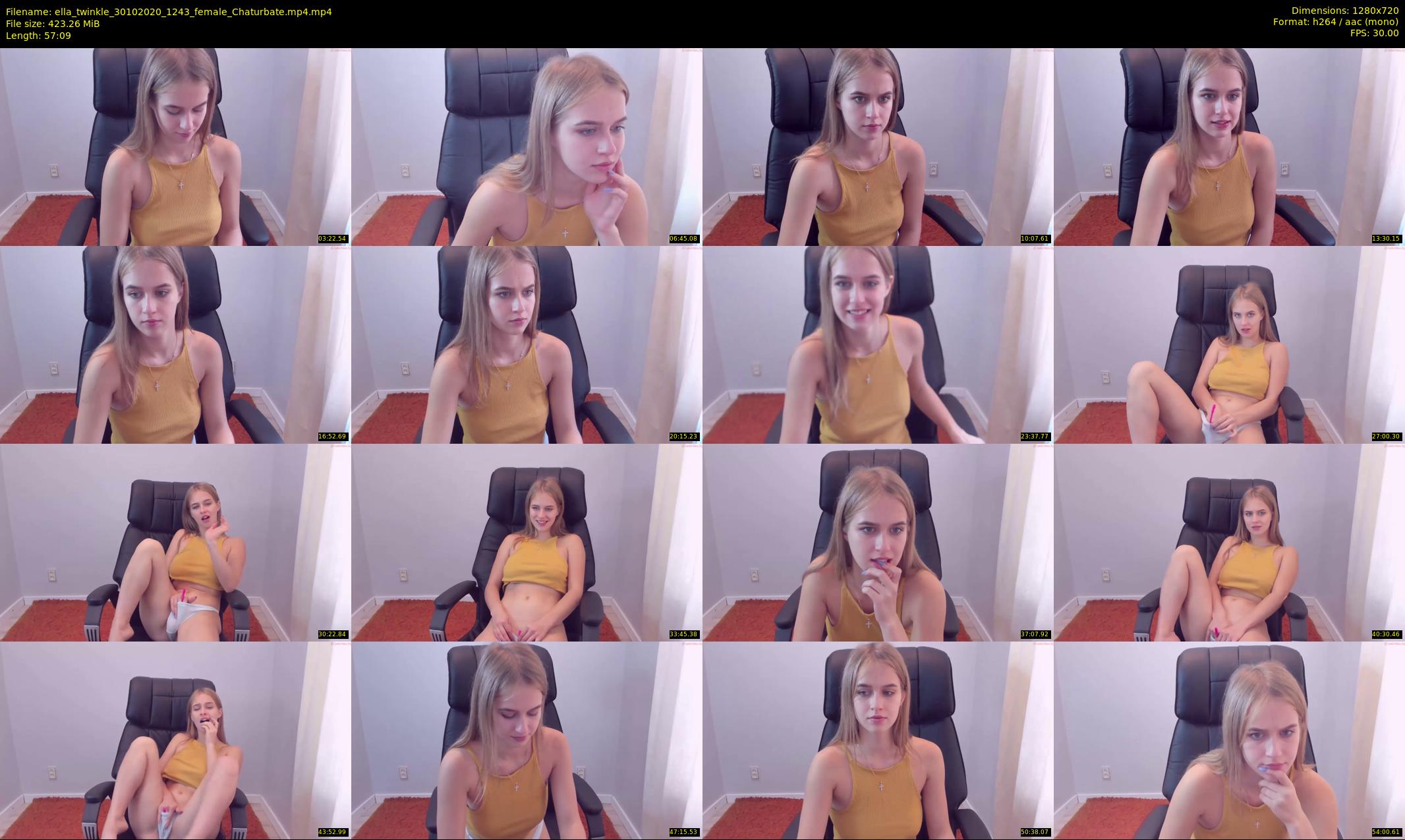 ella_twinkle — 58 minute Chaturbate female cam show recording, 720p, Oct 30, 2020
