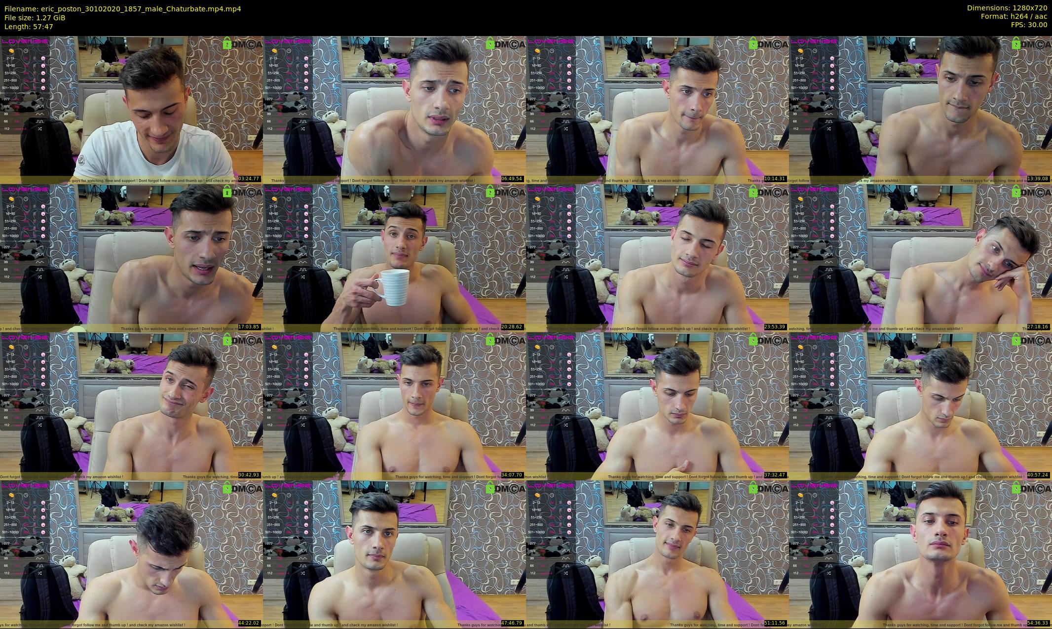 eric_poston — 58 minute Chaturbate male cam show recording, 720p, Oct 30, 2020
