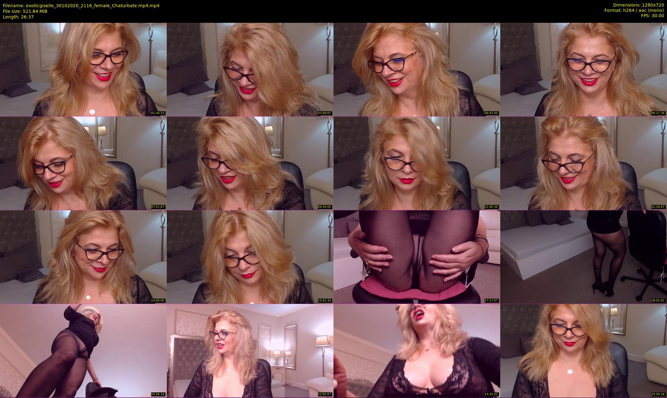 exoticgiselle — 27 minute Chaturbate female cam show recording, 720p, Oct 30, 2020