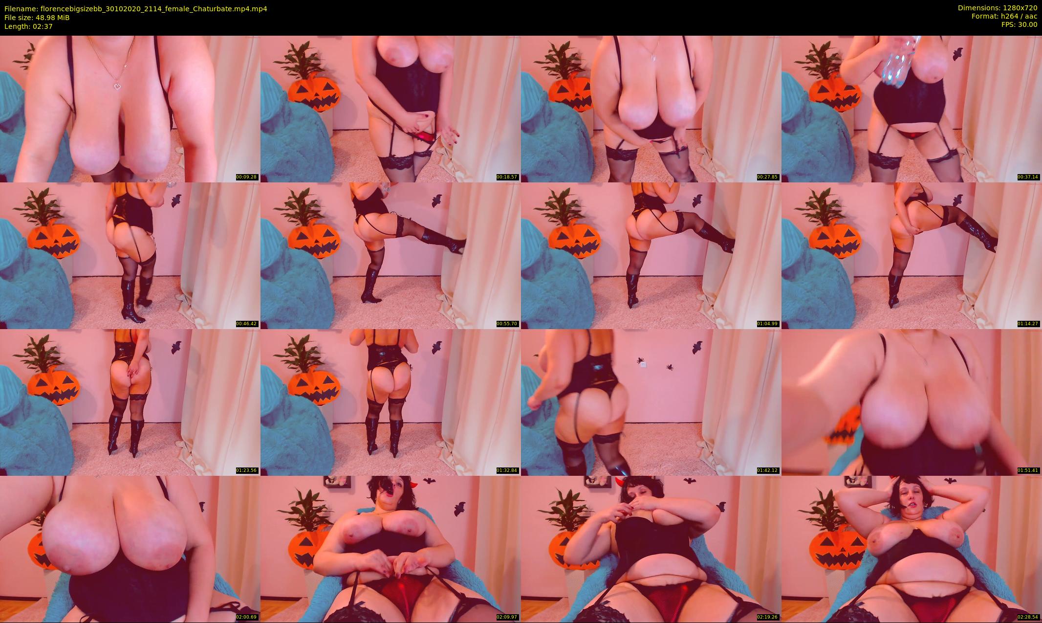 florencebigsizebb — 3 minute Chaturbate female cam show recording, 720p, Oct 30, 2020