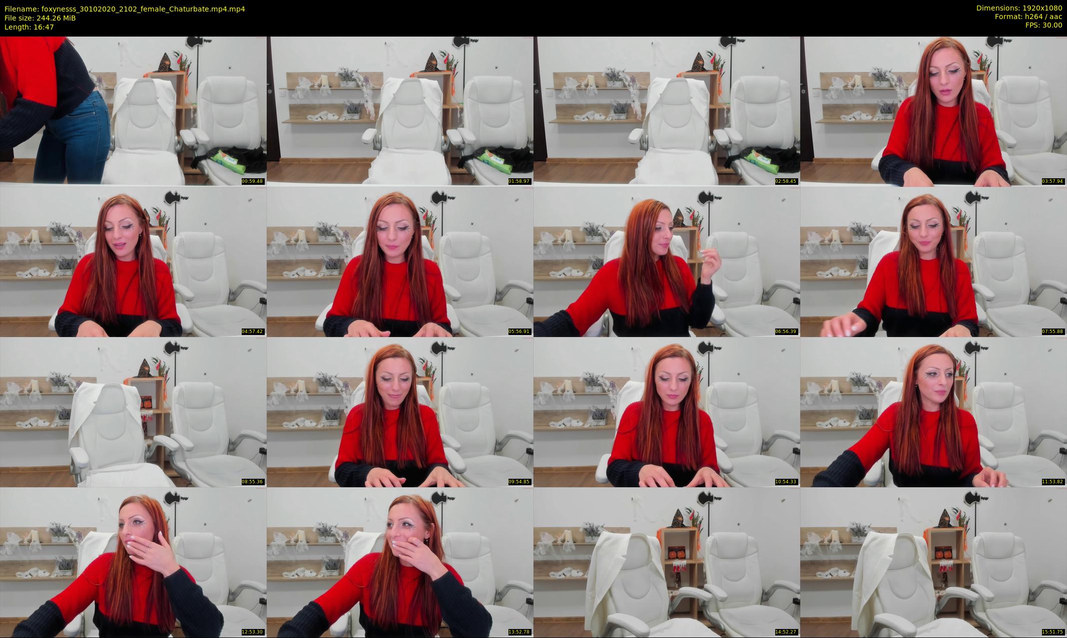 foxynesss — 17 minute Chaturbate female cam show recording, 1080p, Oct 30, 2020