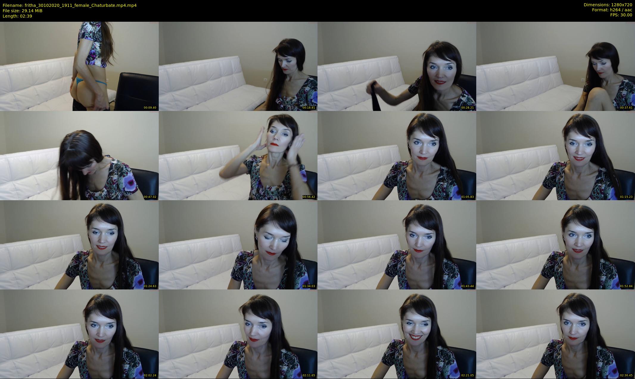 fritha — 3 minute Chaturbate female cam show recording, 720p, Oct 30, 2020