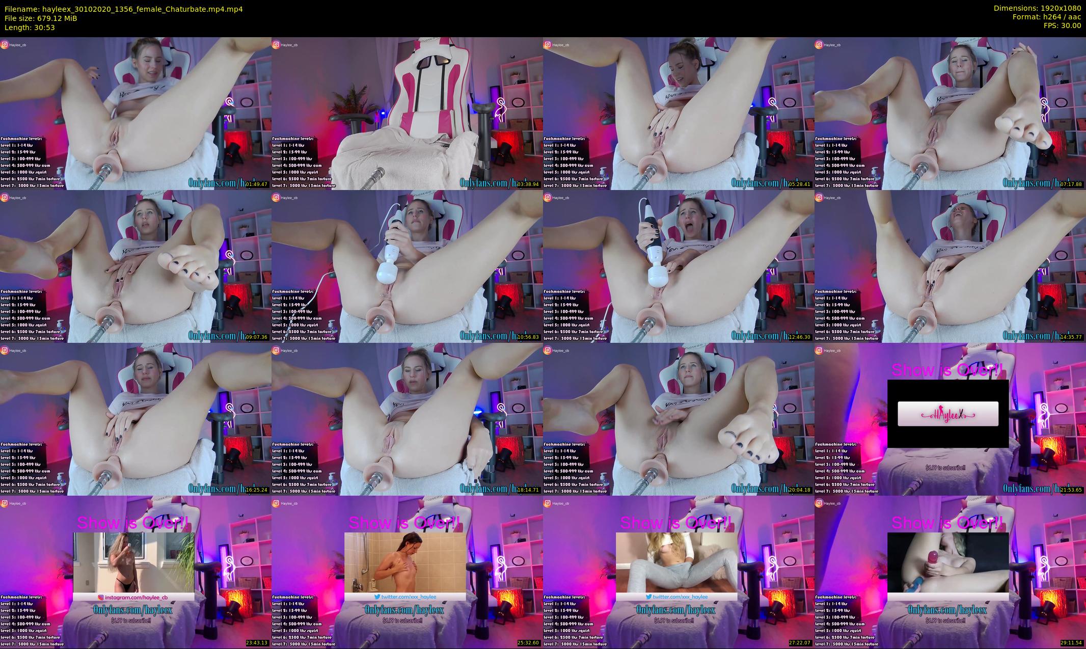 hayleex — 31 minute Chaturbate female cam show recording, 1080p, Oct 30, 2020