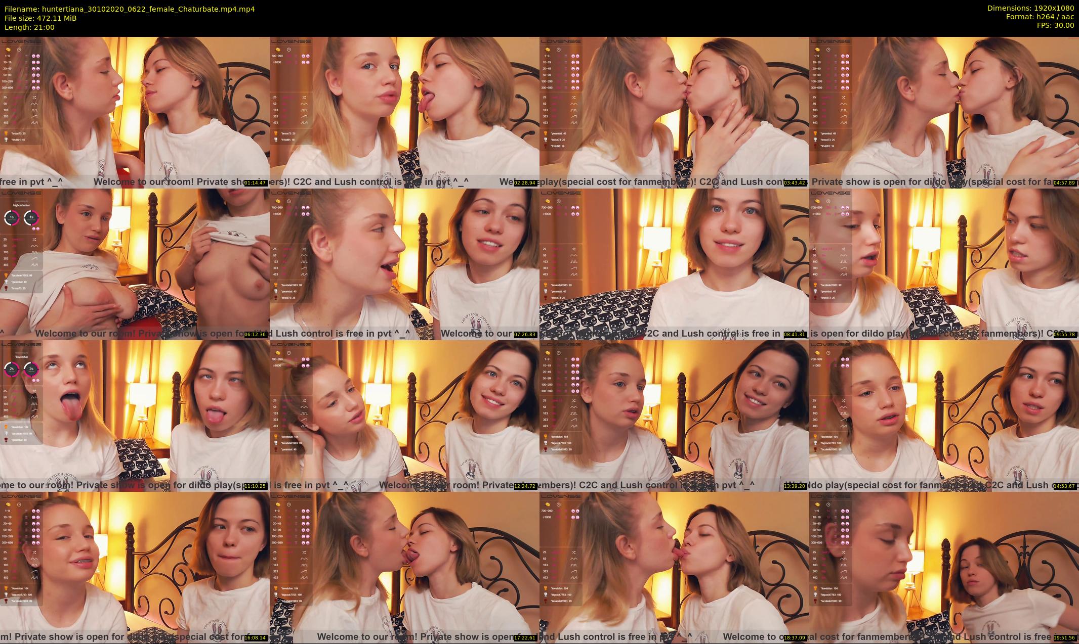 huntertiana — 21 minute Chaturbate female cam show recording, 1080p, Oct 30, 2020