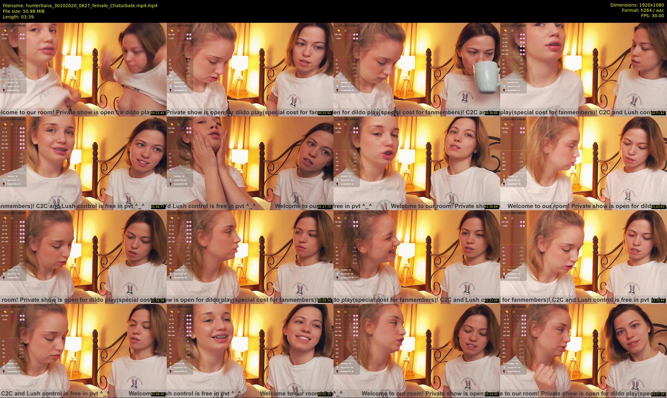 huntertiana — 4 minute Chaturbate female cam show recording, 1080p, Oct 30, 2020