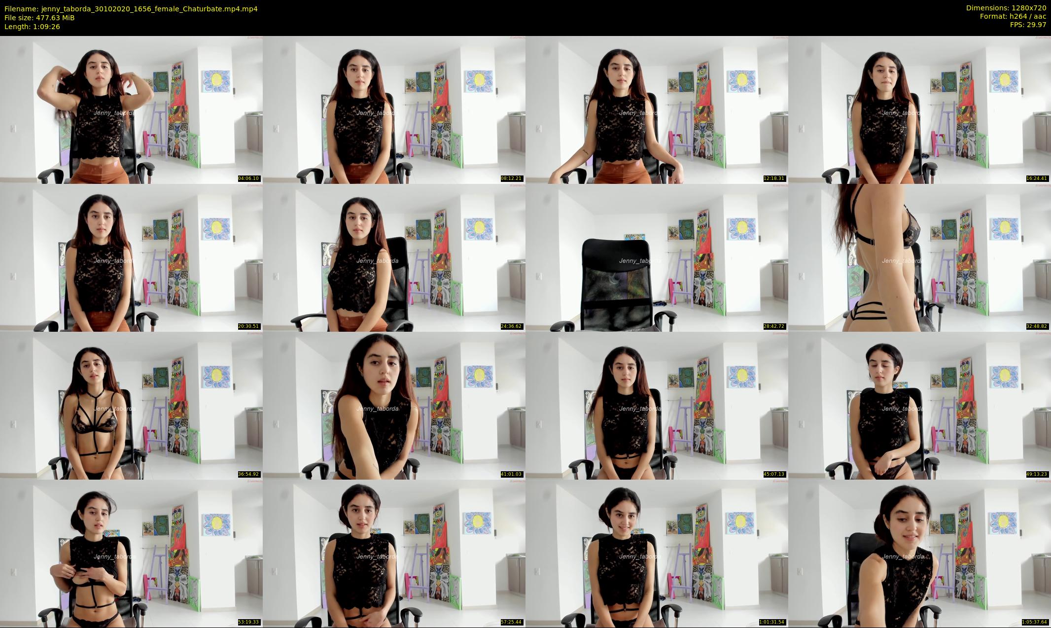 jenny_taborda — 70 minute Chaturbate female cam show recording, 720p, Oct 30, 2020