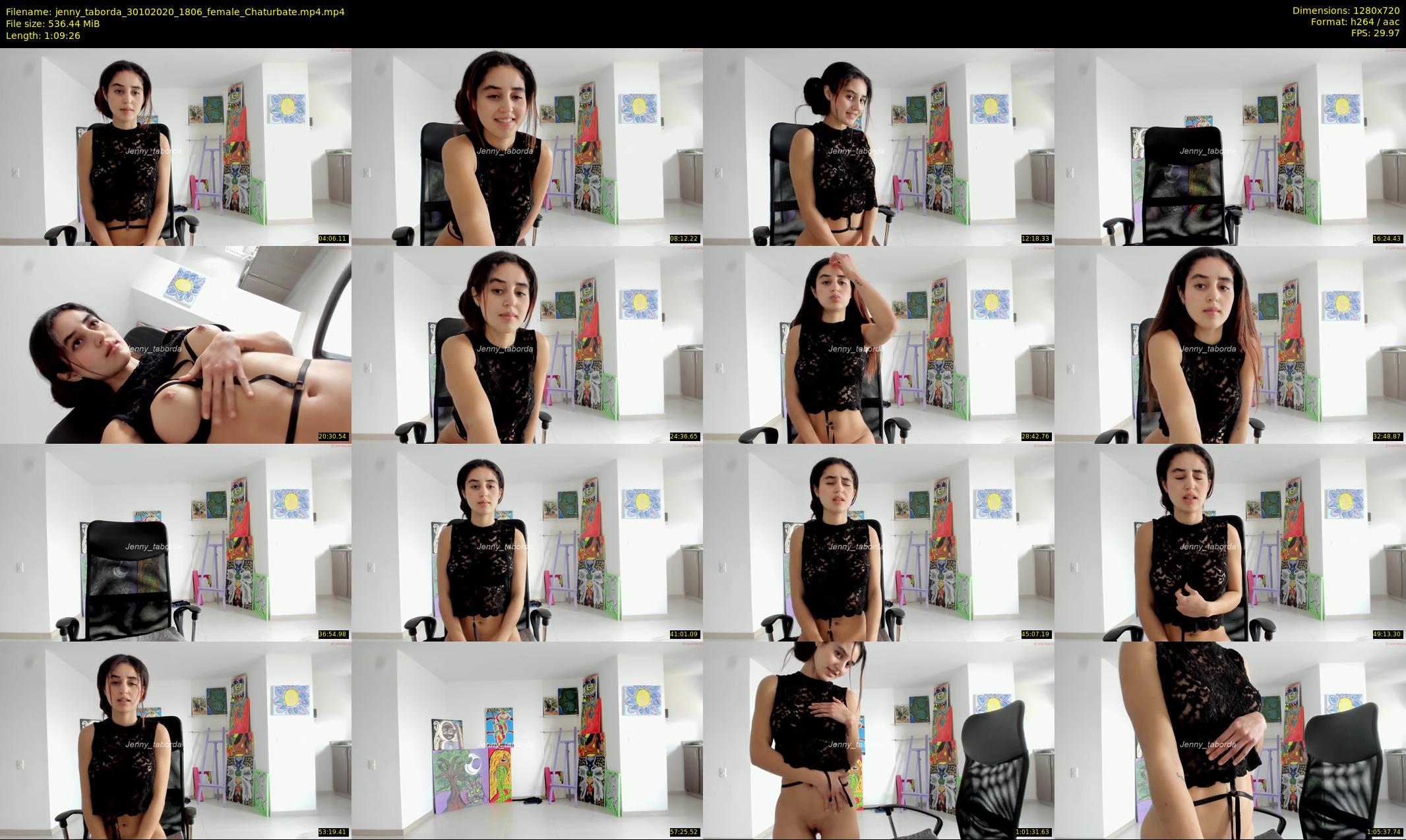 jenny_taborda — 70 minute Chaturbate female cam show recording, 720p, Oct 30, 2020