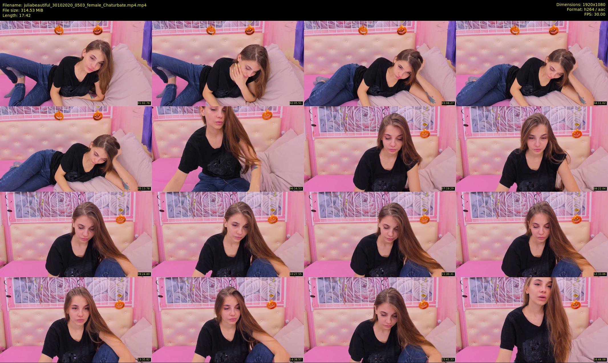 juliabeautiful — 18 minute Chaturbate female cam show recording, 1080p, Oct 30, 2020
