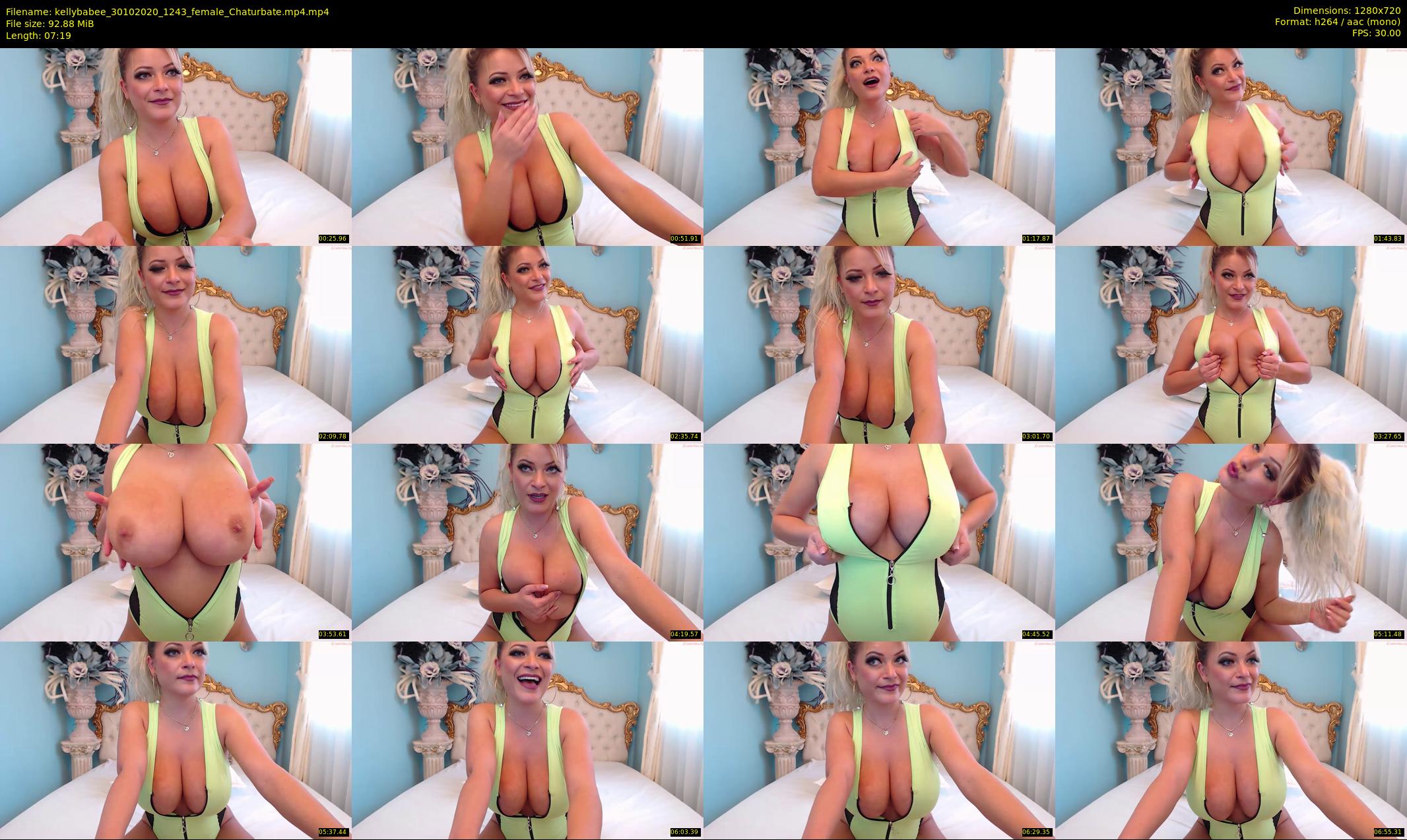 kellybabee — 8 minute Chaturbate female cam show recording, 720p, Oct 30, 2020