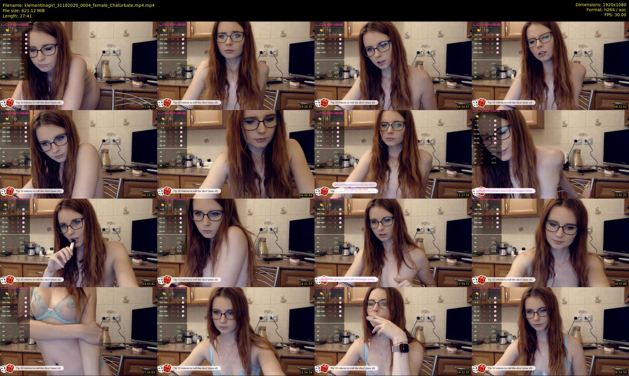 klementinagirl — 28 minute Chaturbate female cam show recording, 1080p, Oct 31, 2020