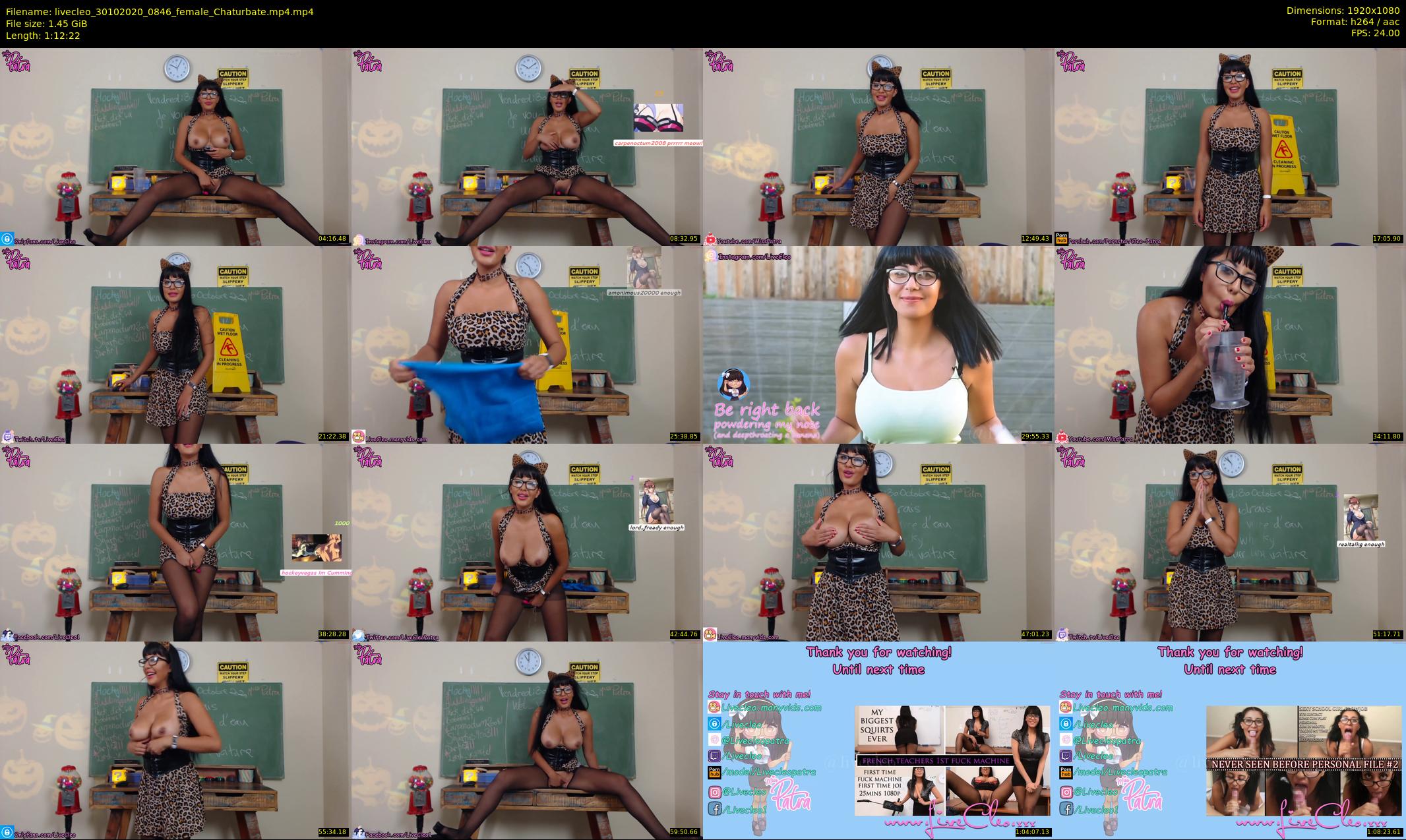 livecleo — 73 minute Chaturbate female cam show recording, 1080p, Oct 30, 2020