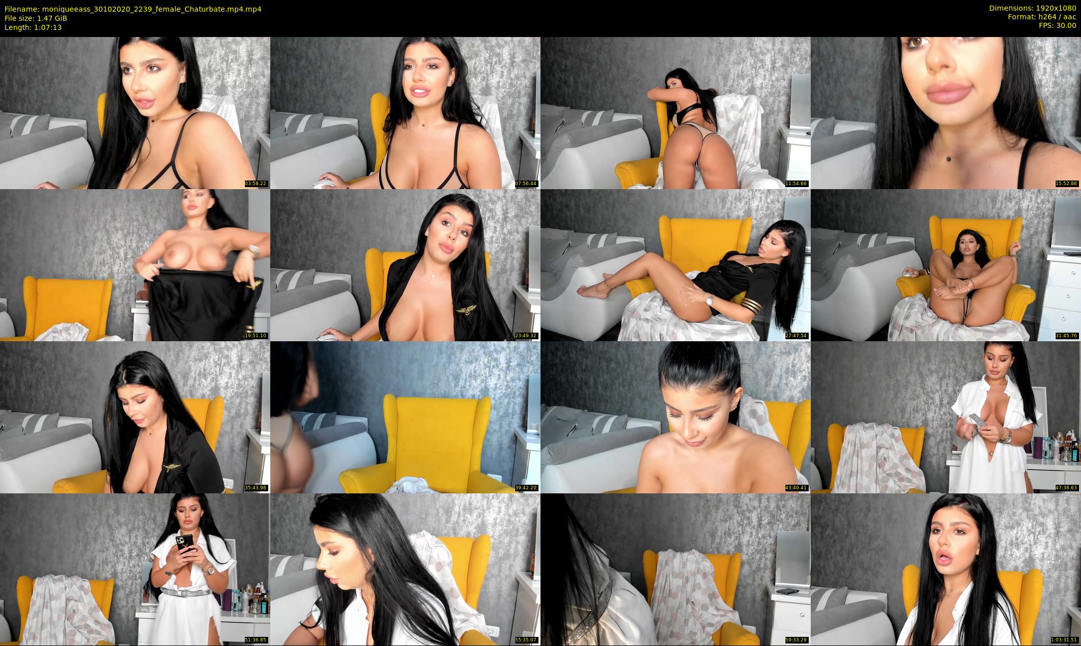 moniqueeass — 68 minute Chaturbate female cam show recording, 1080p, Oct 30, 2020