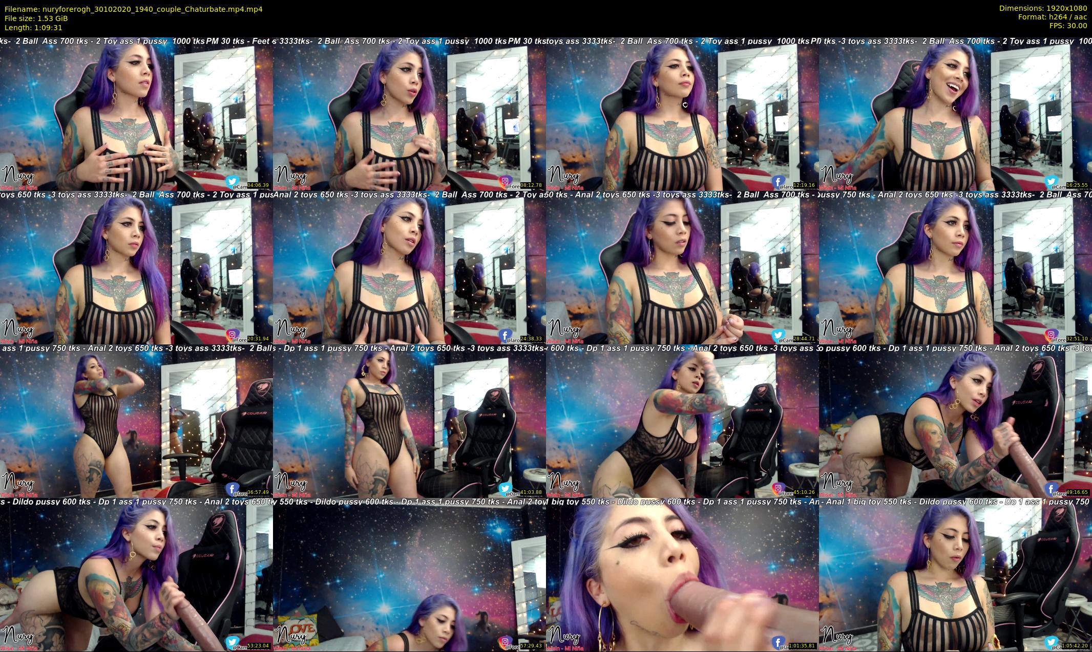 nuryforerogh — 70 minute Chaturbate female cam show recording, 1080p, Oct 30, 2020
