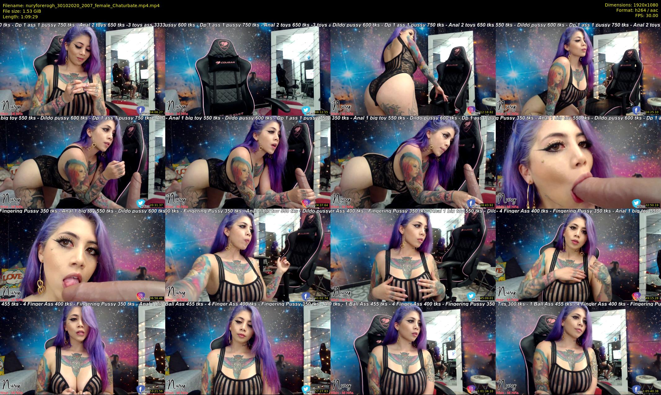 nuryforerogh — 70 minute Chaturbate female cam show recording, 1080p, Oct 30, 2020
