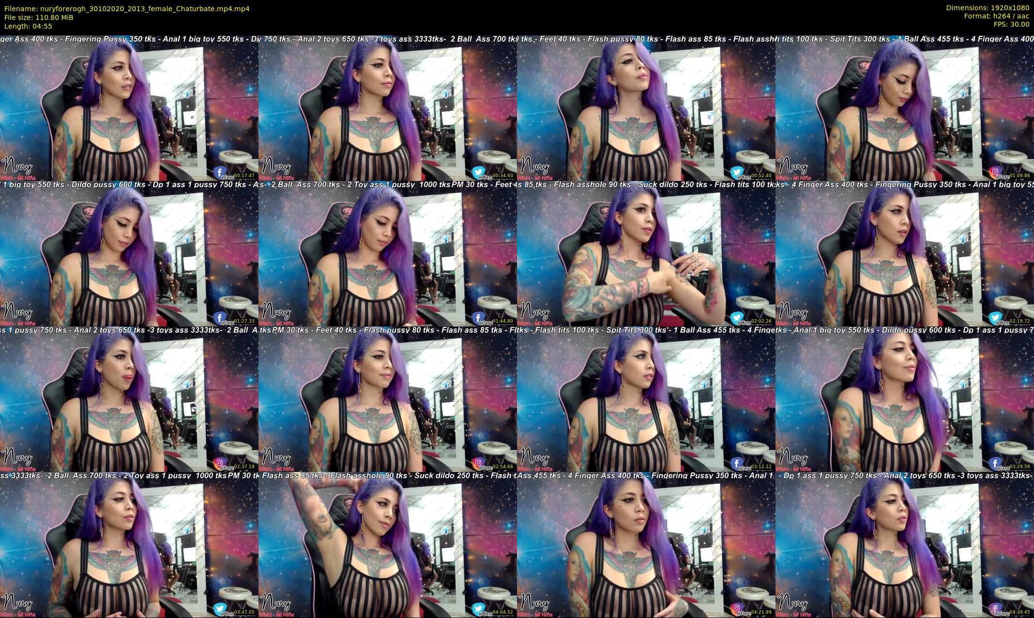 nuryforerogh — 5 minute Chaturbate female cam show recording, 1080p, Oct 30, 2020