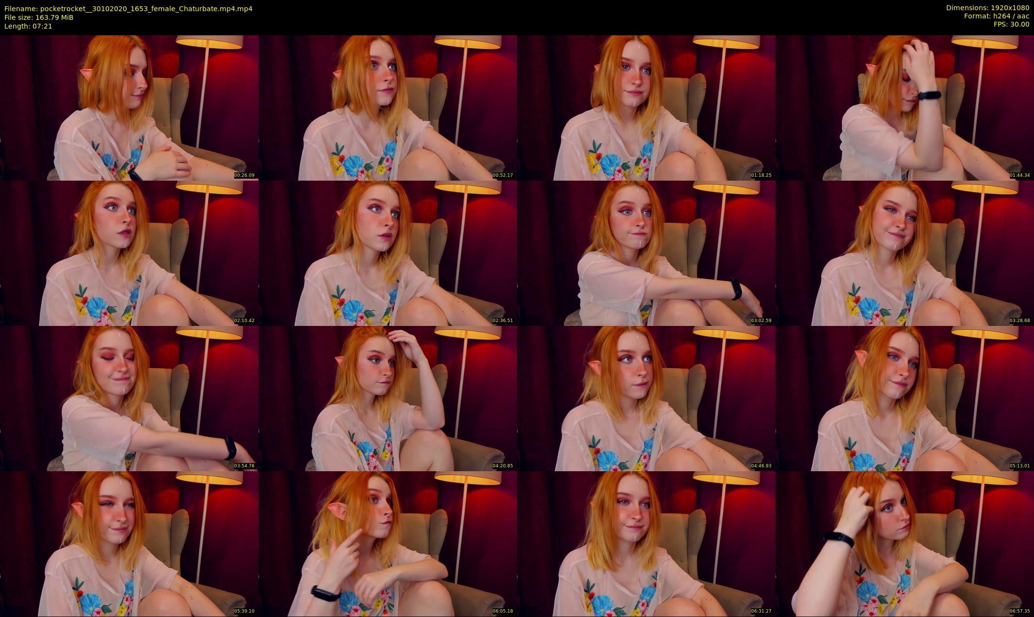 pocketrocket_ — 8 minute Chaturbate female cam show recording, 1080p, Oct 30, 2020
