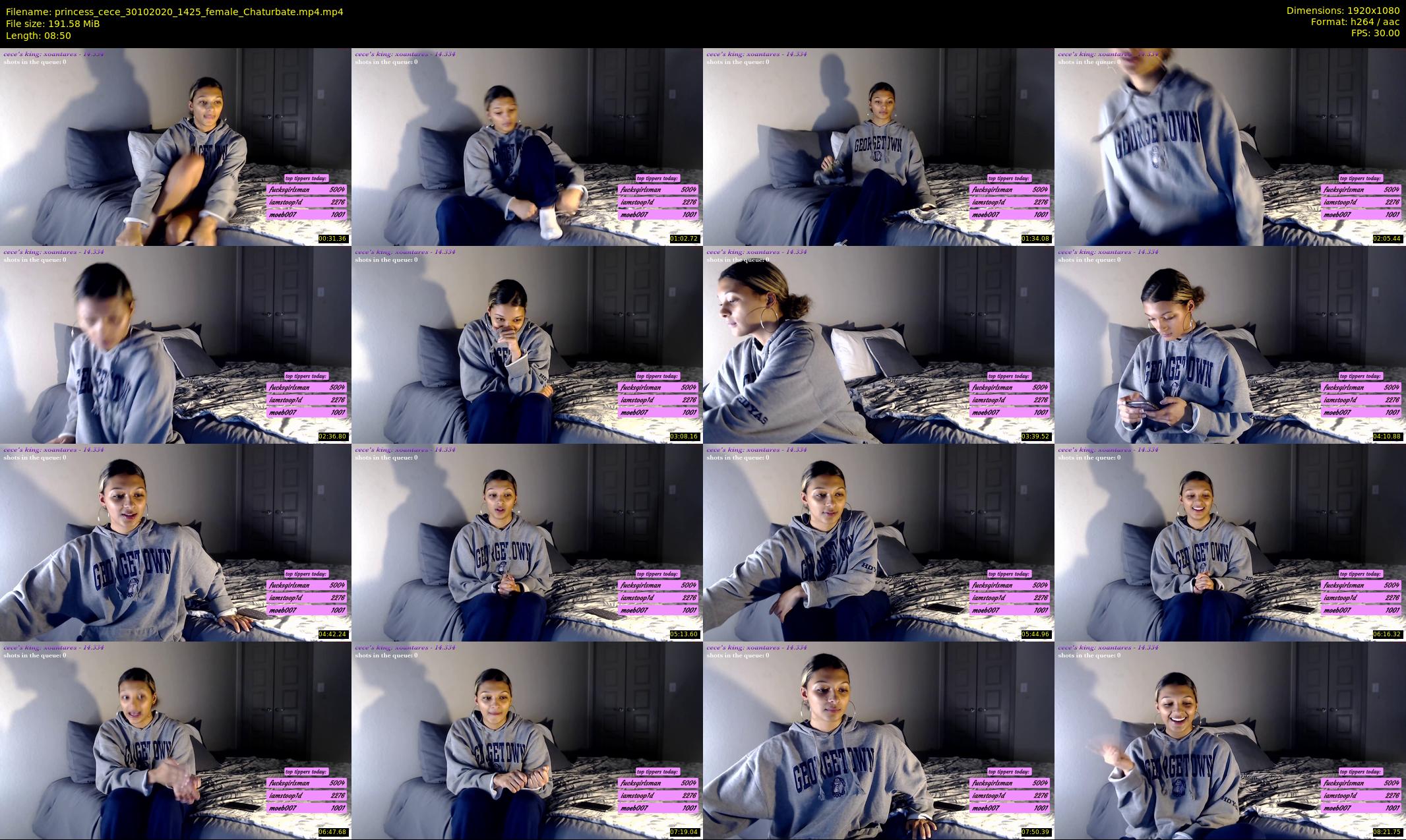 princess_cece — 9 minute Chaturbate female cam show recording, 1080p, Oct 30, 2020