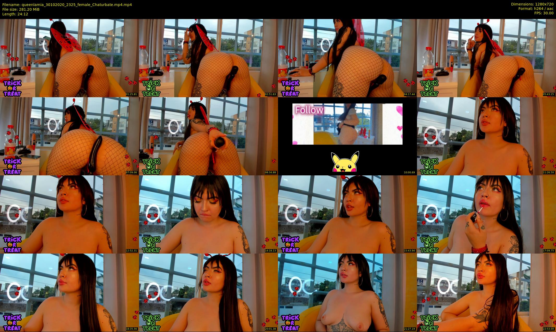 queenlamia — 25 minute Chaturbate female cam show recording, 720p, Oct 30, 2020