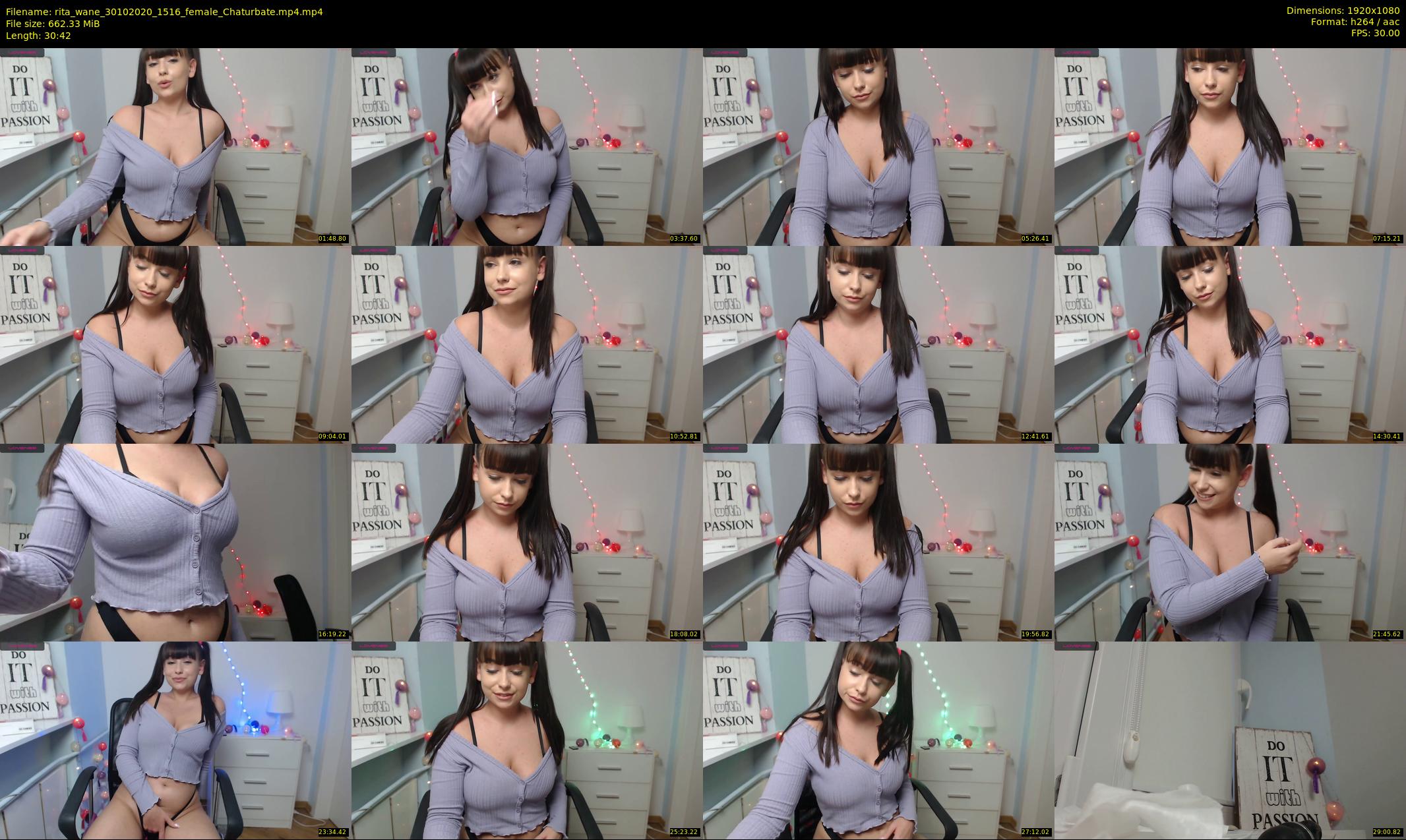 rita_wane — 31 minute Chaturbate female cam show recording, 1080p, Oct 30, 2020