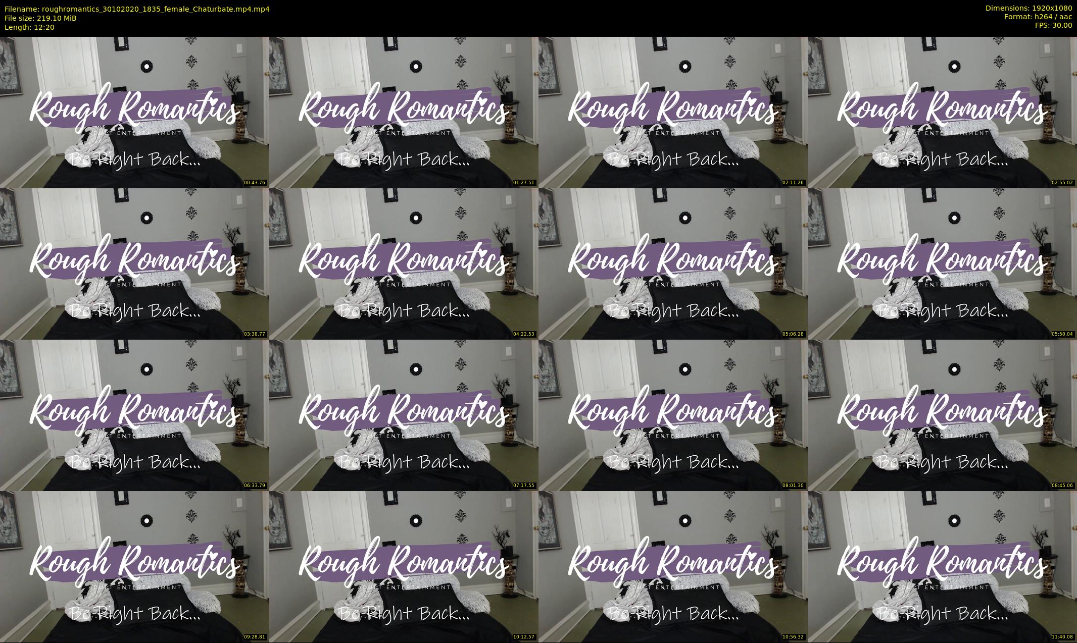 roughromantics — 13 minute Chaturbate couple cam show recording, 1080p, Oct 30, 2020