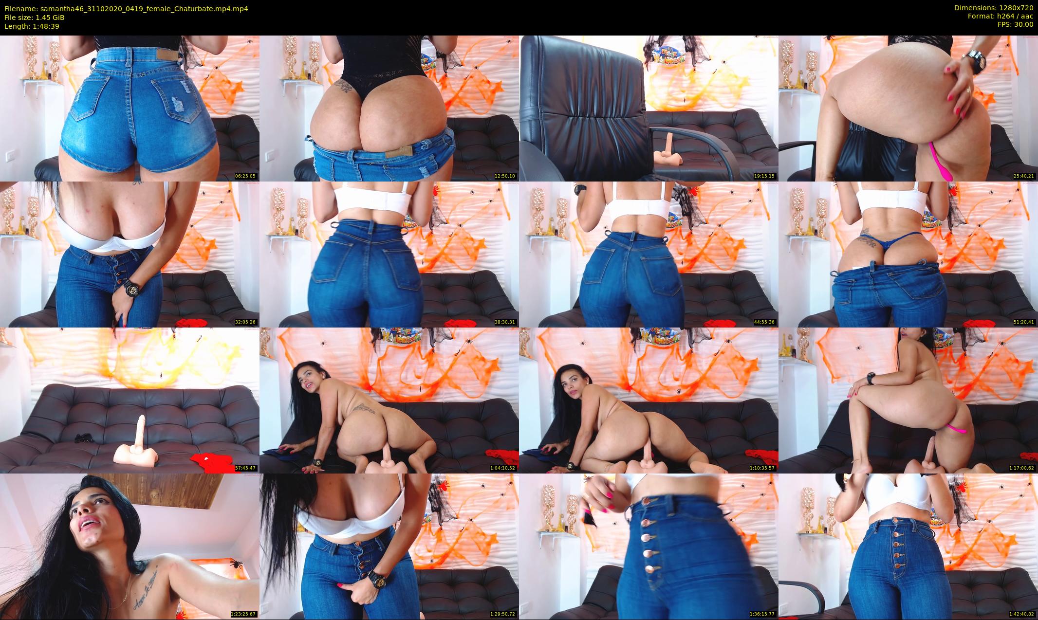 samantha46 — 109 minute Chaturbate female cam show recording, 720p, Oct 31, 2020