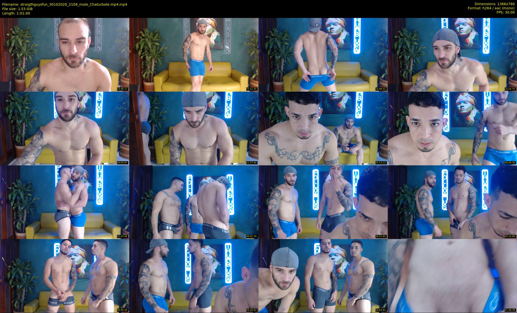straigthguysfun — 61 minute Chaturbate male cam show recording, 720p, Oct 30, 2020