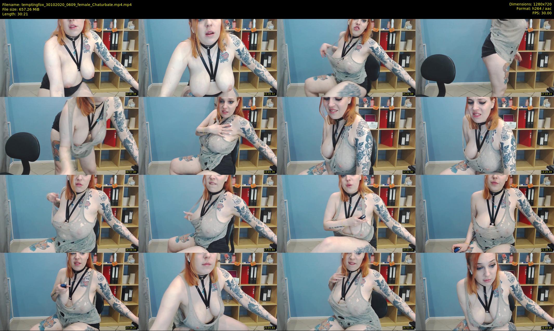 temptingfox — 31 minute Chaturbate female cam show recording, 720p, Oct 30, 2020