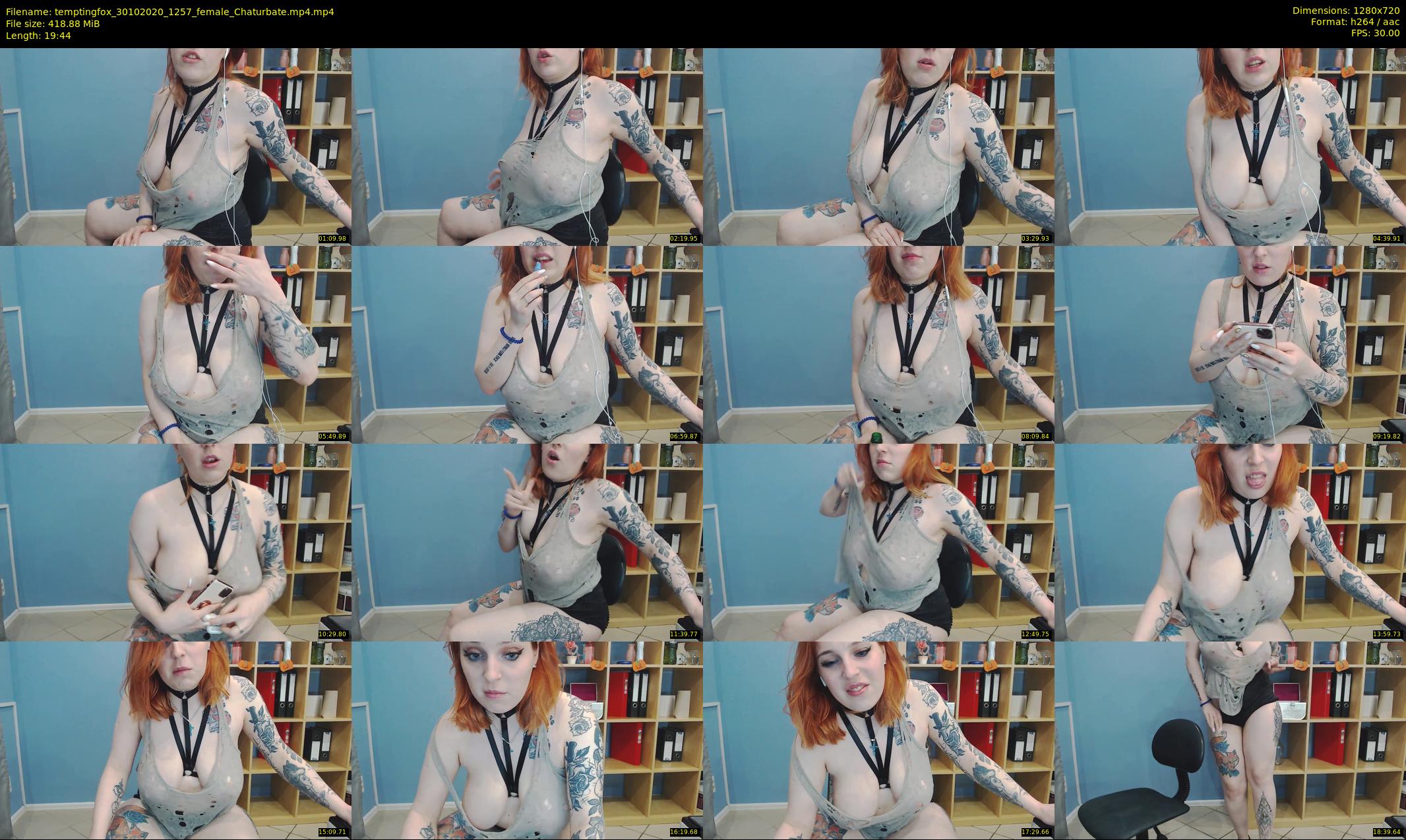 temptingfox — 20 minute Chaturbate female cam show recording, 720p, Oct 30, 2020