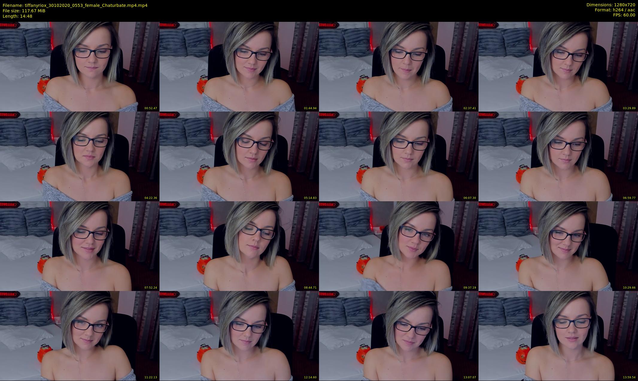tiffanyriox — 15 minute Chaturbate female cam show recording, 720p, Oct 30, 2020