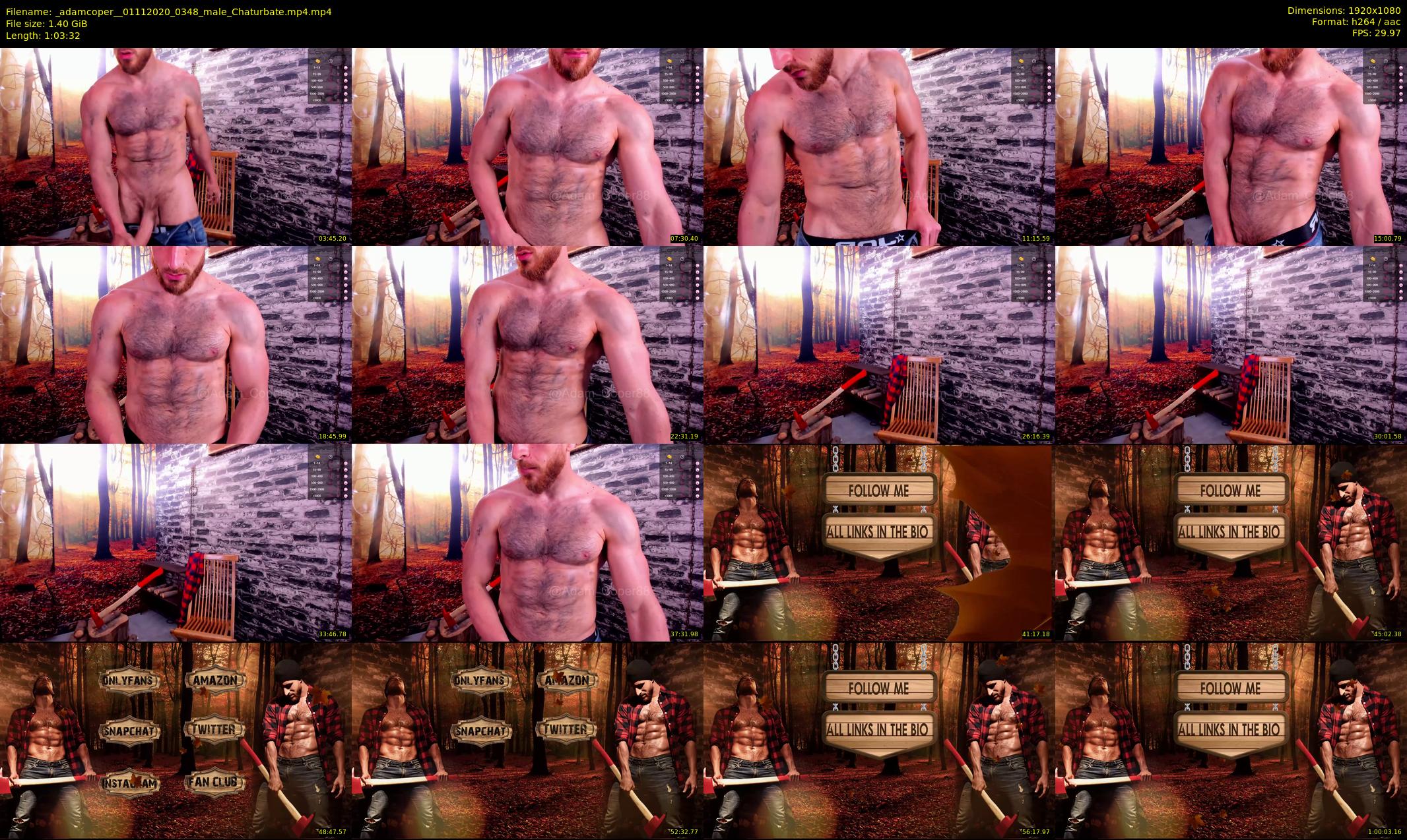 _adamcoper_ — 64 minute Chaturbate male cam show recording, 1080p, Nov 1, 2020