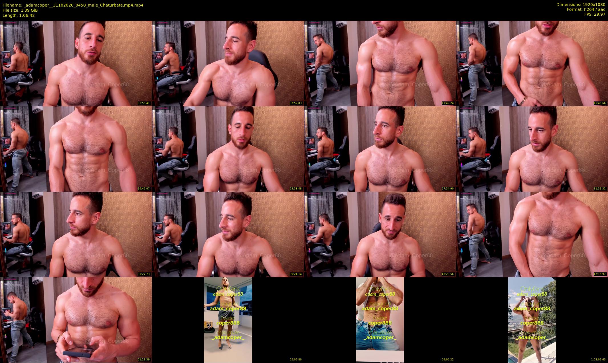 _adamcoper_ — 67 minute Chaturbate male cam show recording, 1080p, Oct 31, 2020