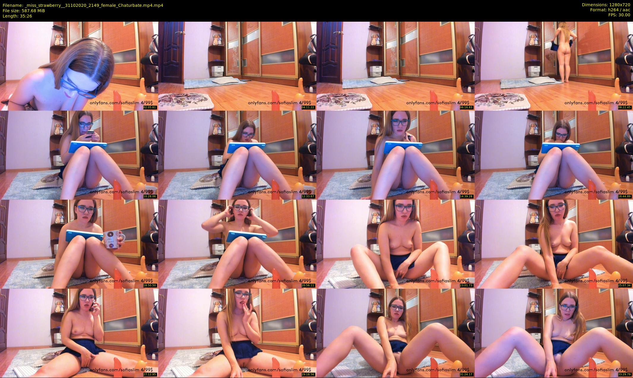 _miss_strawberry_ — 36 minute Chaturbate female cam show recording, 720p, Oct 31, 2020