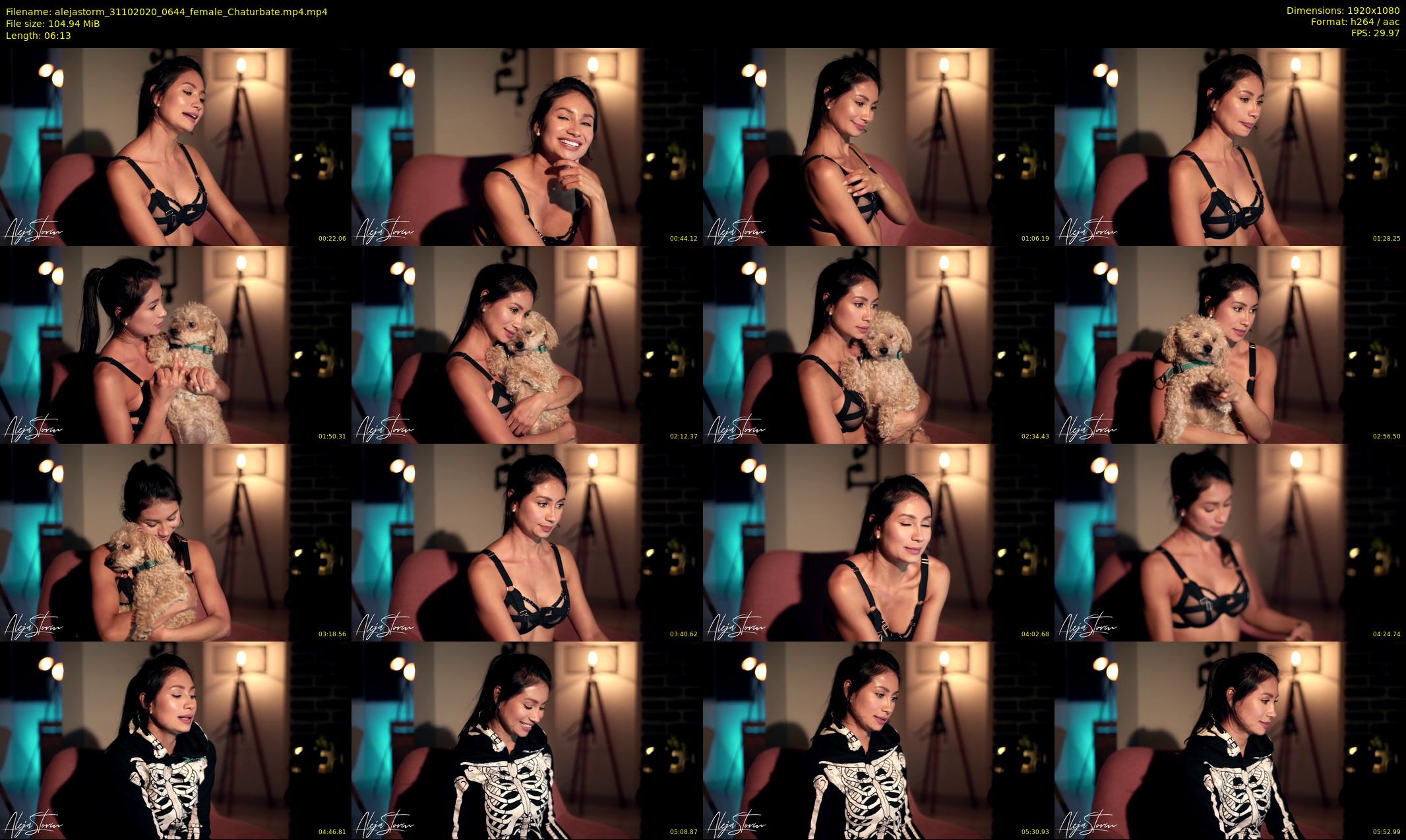 alejastorm — 7 minute Chaturbate female cam show recording, 1080p, Oct 31, 2020