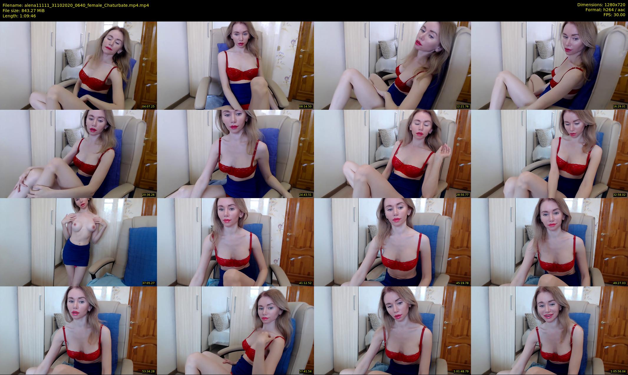 alena11111 — 70 minute Chaturbate female cam show recording, 720p, Oct 31, 2020