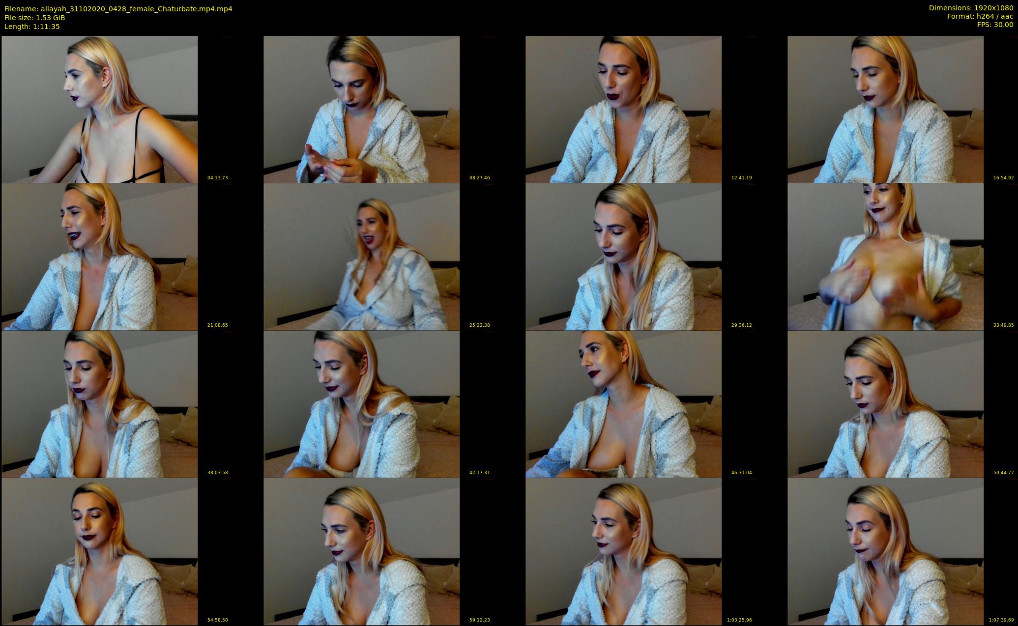 allayah — 72 minute Chaturbate female cam show recording, 1080p, Oct 31, 2020